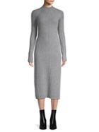 Ag Reign Cashmere & Wool Ribbed Midi Dress