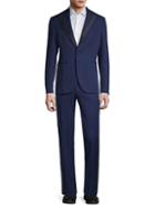 Versace Collection Embroidery-trim Virgin Wool Suit