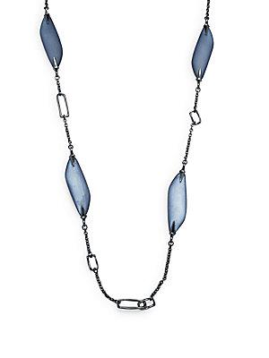 Alexis Bittar Lucite Chain Necklace
