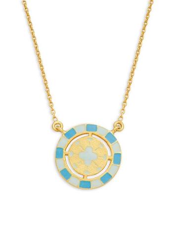 Legend Amrapali Holi 18k Gold Cutout Circle Pendant Necklace