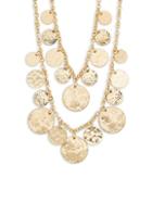 Kenneth Jay Lane Couture Collection Goldtone Layered Disc Necklace