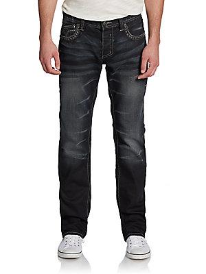 Affliction Slim-fit Ace Mod Uptown Faded Jeans