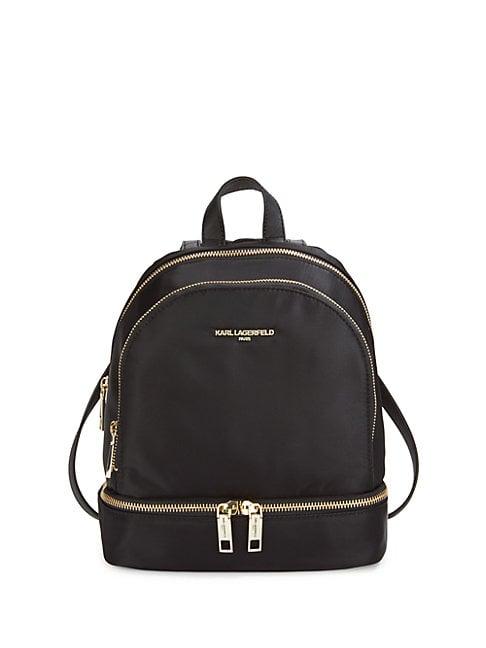 Karl Lagerfeld Paris Classic Zippered Backpack