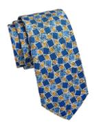 Saks Fifth Avenue Collection Tilted Square Silk Print Tie