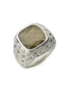 John Hardy Sterling Silver & Gold Quartz Ring