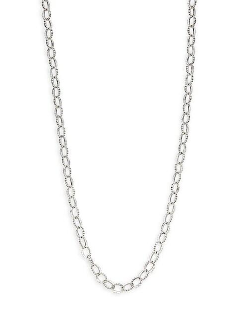 Lagos Links Sterling Silver Fluted Chain Necklace
