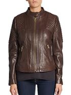 Michael Kors Missy Leather Coat