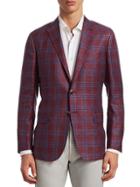 Saks Fifth Avenue Collection Plaid Check Sportcoat