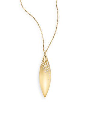 Alexis Bittar Lucite Swarovski Crystal Pendant Necklace