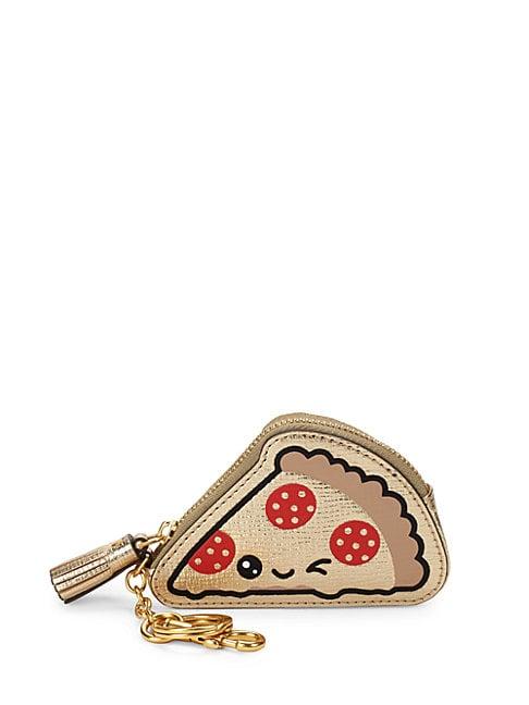Anya Hindmarch Leather Pizza Coin Purse