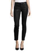 7 For All Mankind Mid-rise Ankle Skinny Coated Jeans