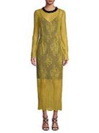 Diane Von Furstenberg Beaded Lace Sheath Dress