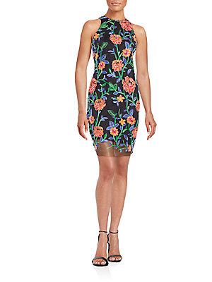 Alexia Admor Embroidered Floral Dress