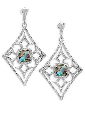 Armenta New World Diamond & Gemstone Triplet Drop Earrings
