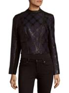 Yigal Azrou L Cropped Front-zip Jacket