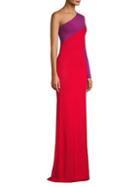 Victor Glemaud One-shoulder Knit Bodycon Gown