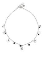 Lois Hill Black Glass Multi Charm Necklace
