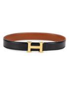 Herm S Black/gold Constance Belt