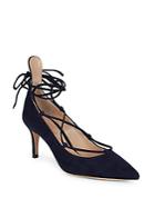 Gianvito Rossi Lace-up Ankle Strap Pumps