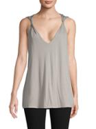 James Perse Twisted-strap Cotton-blend Tank Top