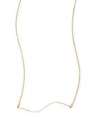 Jules Smith 14k Gold-plated Skinny Wave Necklace