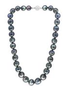 Effy Sterling Silver & 11mm Tahitian Pearl Necklace