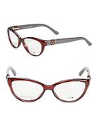 Gucci 50mm Cat's Eye Optical Glasses