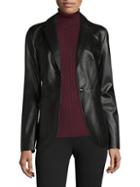 Saks Fifth Avenue Collection Leather Blazer