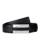 Versace Plaque Buckle Leather Belt