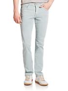 Ag Adriano Goldschmied Graduate Tailored-fit Sueded Cotton Jeans