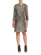 Rag & Bone L/s Leopard Dress
