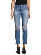 Ag Jeans The Isabelle High-rise Destroyed Crop Jeans