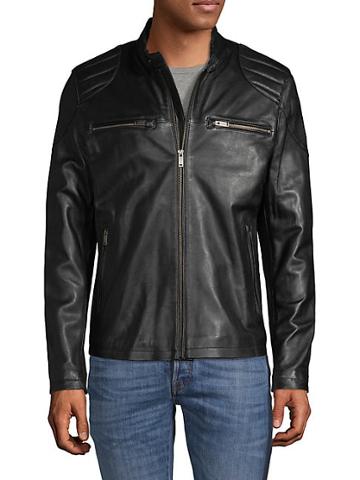 Ron Tomson Moto Leather Jacket