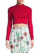 Bcbgeneration Long-sleeve Cropped Top
