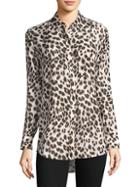 Equipment Daddy Leopard Print Blouse