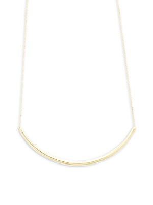 Ippolita Glamazon 18k Yellow Gold Long Curved Bar Necklace