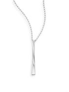 Saks Fifth Avenue Sterling Silver Modern Bar Pendant Necklace