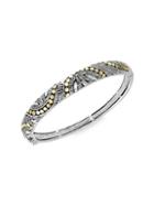 Effy Sterling Silver And 18k Yellow Gold Bangle Bracelet