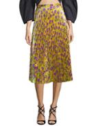 Delfi Collective Clara Floral Pleated Midi Skirt