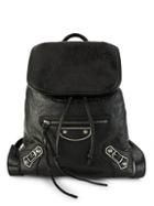 Balenciaga Metallic Edge Leather Moto Backpack