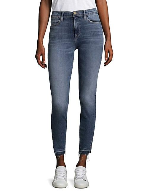 Peserico Medium-indigo Triangle Slit Hem Jeans