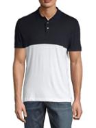 French Connection Colorblock Short-sleeve Cotton Polo
