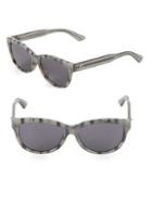 Gucci 58mm Oval Sunglasses