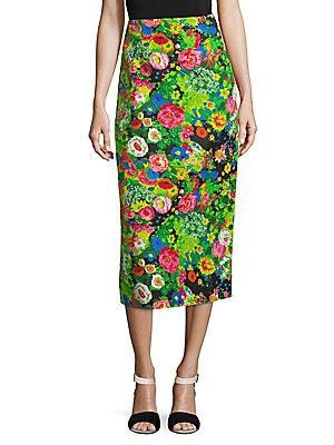 Rosie Assoulin Floral Pencil Skirt