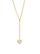Casa Reale Diamond And 14k Yellow Gold Heart Y Necklace