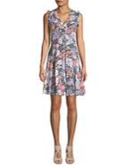 Rebecca Taylor Penelope Floral-print Sleeveless Dress
