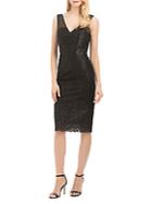 Nicole Miller Embroidered Sheath Dress