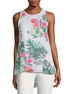 Vince Camuto Tropical Sleeveless Top