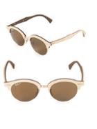 Ray-ban 51mm Clubmaster Wood Sunglasses