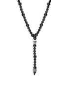 Jean Claude Black Agate Lariat Necklace